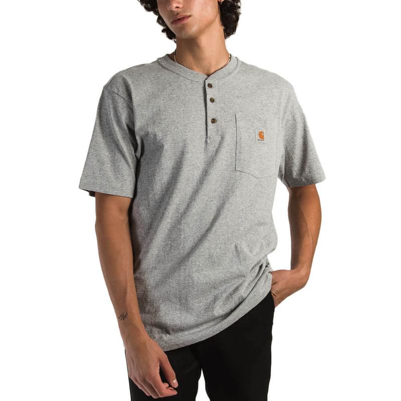 Carhartt Mens Short Sleeve Workwear Henley K84