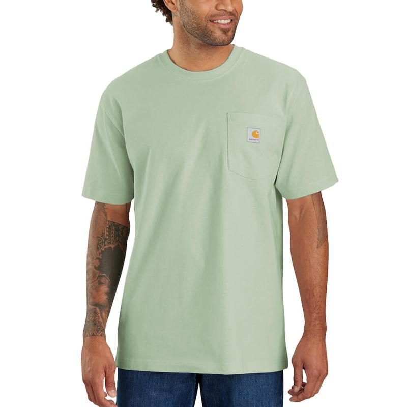 Loose Fit Heavyweight Short Sleeve Pocket T-Shirt K87irr