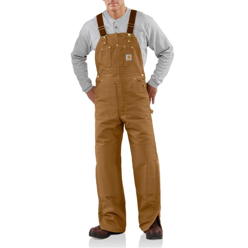 Carhartt Quilt Lined Duck Bib Overalls - Irregular R02irr