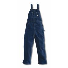 Loose Fit Washed Denim Unlined Bib Overall R07