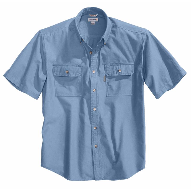 Carhartt Men's Short -Sleeve Chambray Shirt - Irregular S200irr
