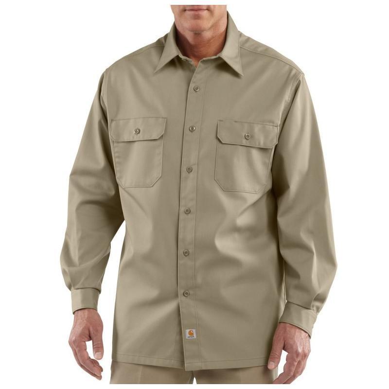 mens khaki work shirts