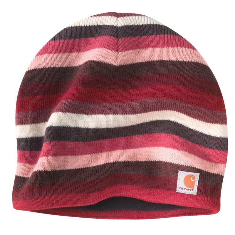 Striped Knit Hat/Fleece Lined WA002