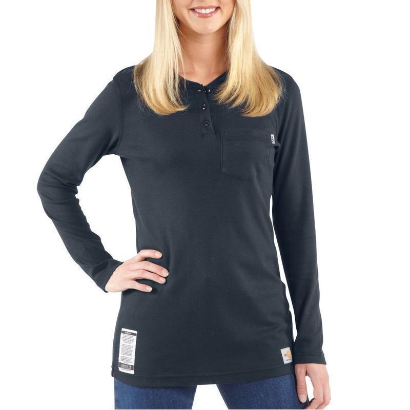 Carhartt Women's Flame Resistant Long Sleeve Henley WFRK293