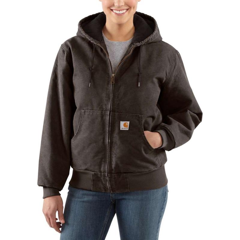 Carhartt Women's Sandstone Quilted Flannel Lined Active Jacket WJ130