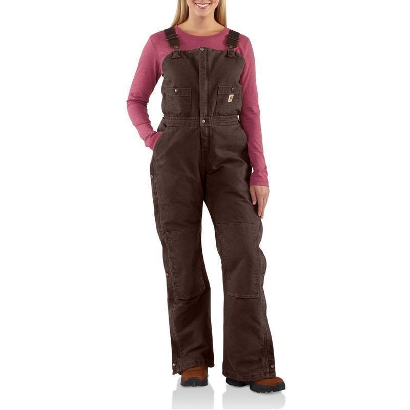 Carhartt Women's Sandstone Bib OverallQuilt Lined WR027