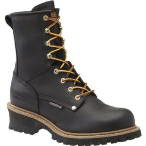 carolina black logger boots