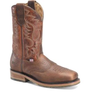 Double-H DH4668 Square Steel Toe 11 in. Roper - Built in the USA_image