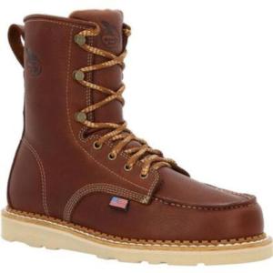 GEORGIA 8 in. Moc-Toe Wedge Soft Toe Boot - Built in the USA_image