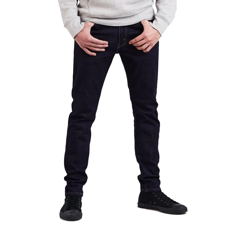 levi's mens line 8 slim taper fit jeans classic black