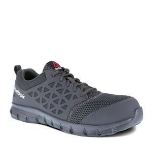 Reebok Men's Sublite Cushion Charcoal Alloy Safety Toe Work Shoe_image