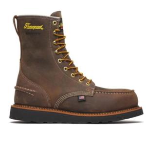 Thorogood 804-3878 Waterproof Moc Steel Toe 8 in. Black Wedge - Made in USA_image