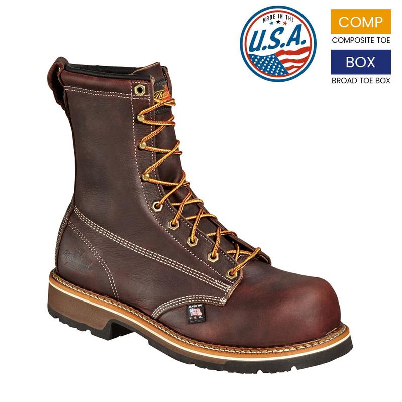 thorogood heritage safety toe 8 inch work boot