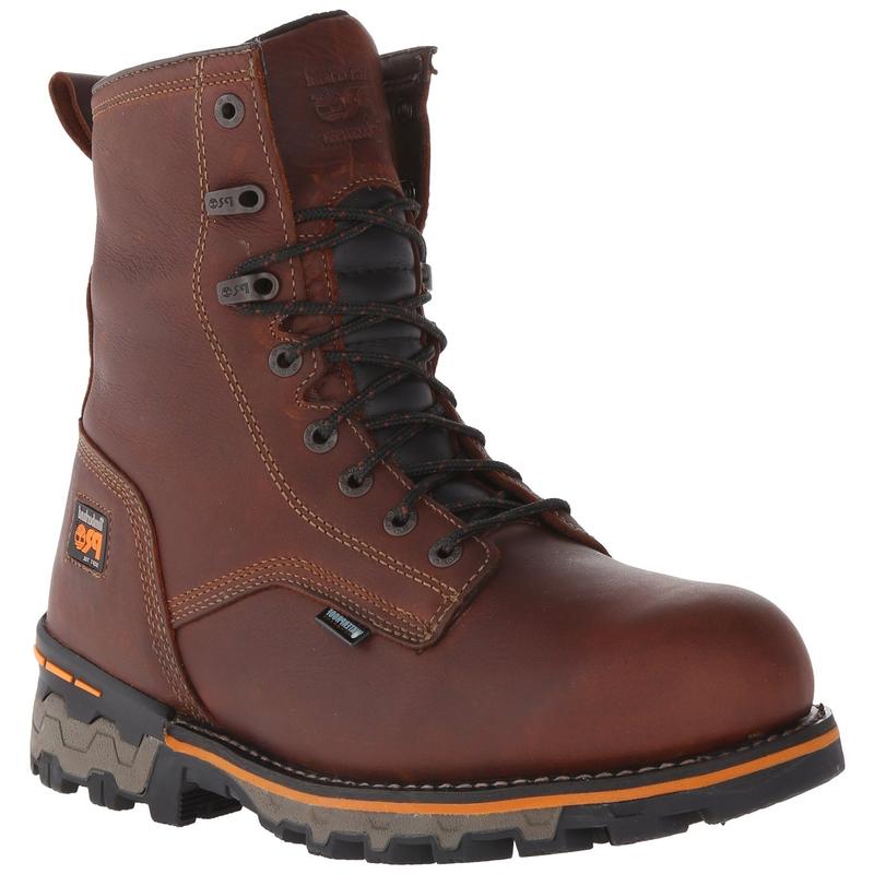 Timberland Mens Boondock 8in. Soft Toe Waterproof Work Boots 1113A