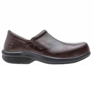 Timberland Women's PRO® Newbury Slip-On Alloy Toe Work Shoes/ Brown_image
