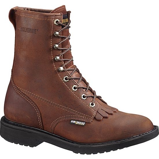 Wolverine Men's 8 in. DuraShocks, Steel Toe, EH Kiltie Lacer Boot W01423