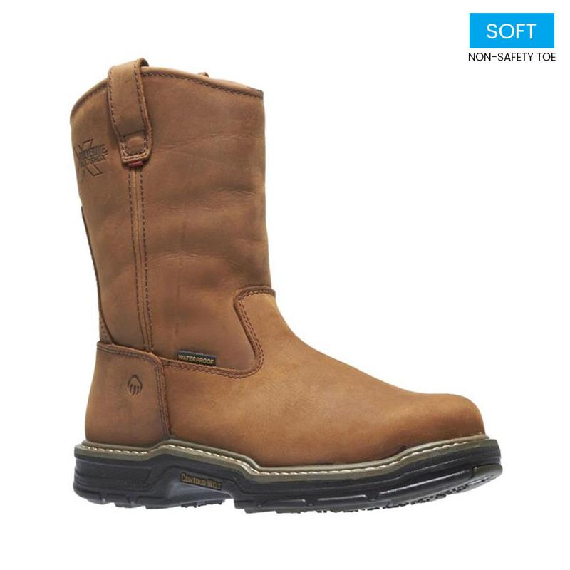 wolverine ranch king men's waterproof composite toe wellington work boots