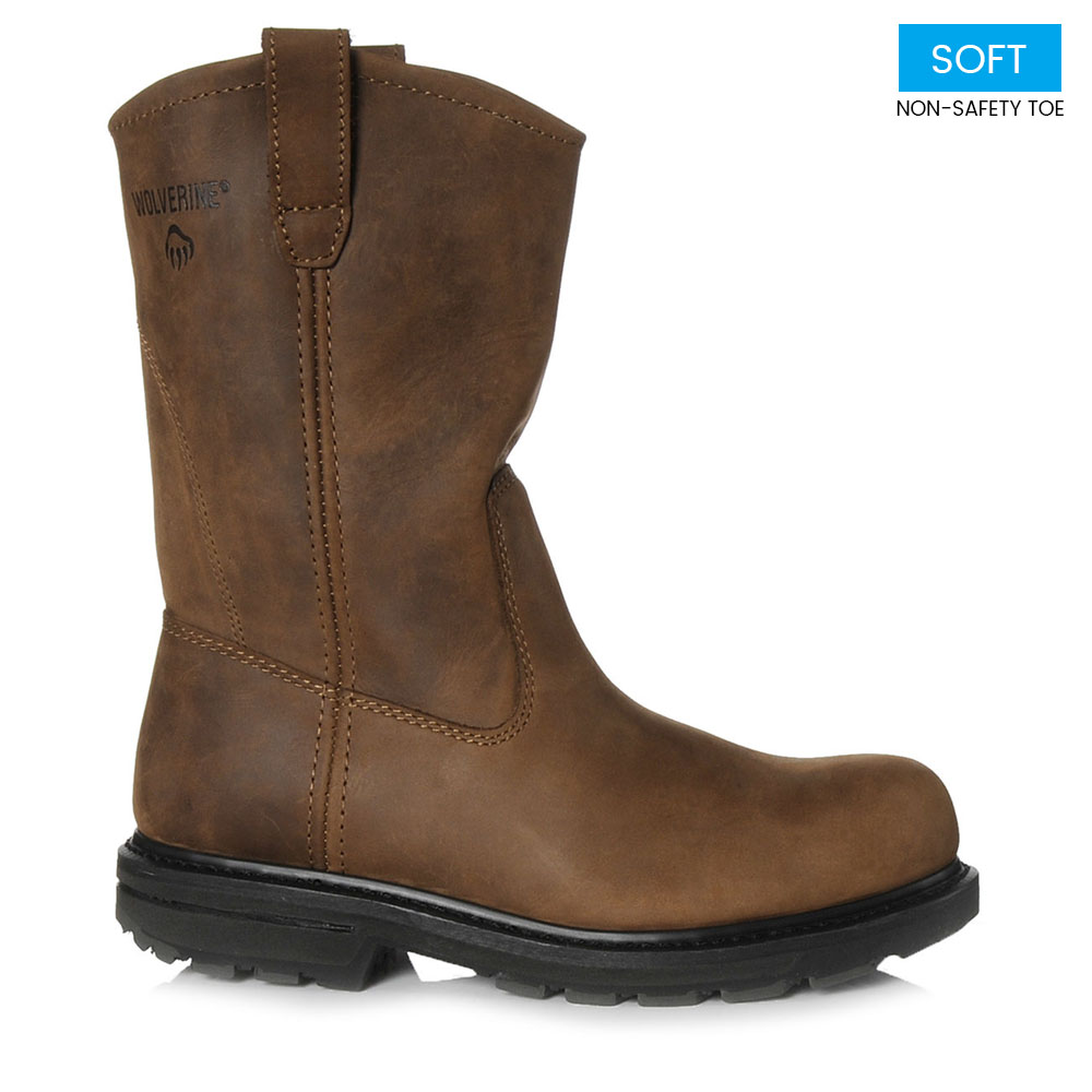 Wolverine Men's 10 in. Slip Resistant Soft Toe Wellington Boot W04727