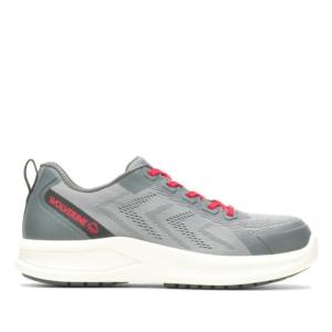 W231002 DuraShocks® Knit Composite Toe Work Shoe- Grey/ Red_image