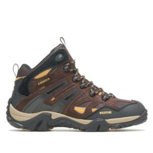 W880231 Wilderness Water Resistant Soft Toe 4 in. Hiker- Brown/ Gold_image