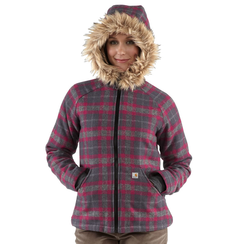 Carhartt Women's Camden Plaid Wool Jacket - Closeout 100152