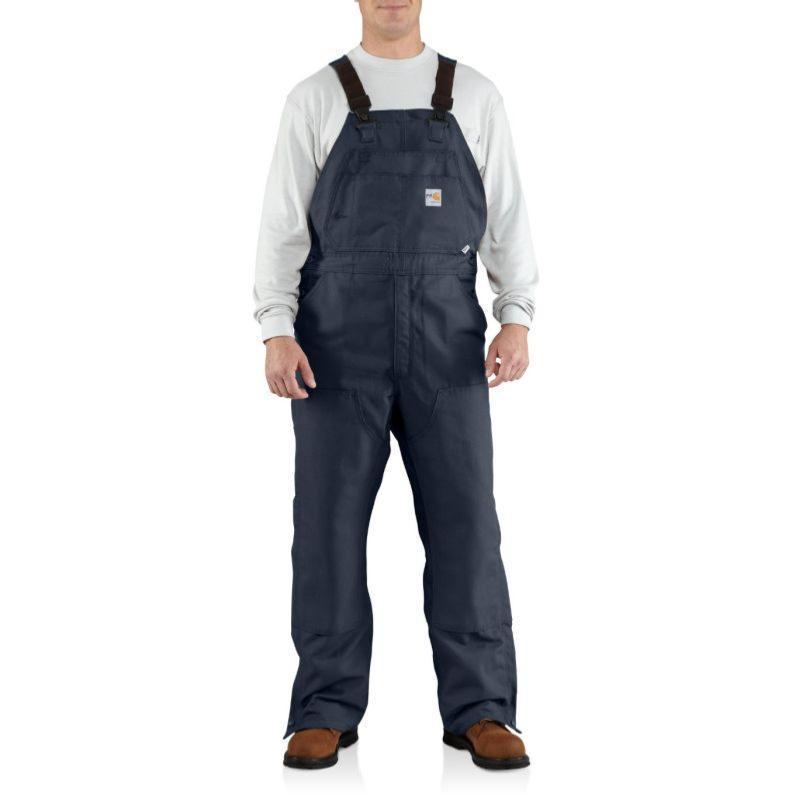 Carhartt Men's Flame-Resistant Canvas Unlined Bib Overall 100163