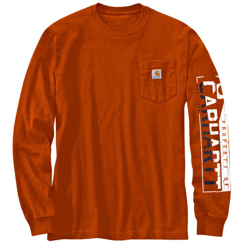 Carhartt Men's Graphic Logo Longsleeve T-Shirt-Irregular 103141irr