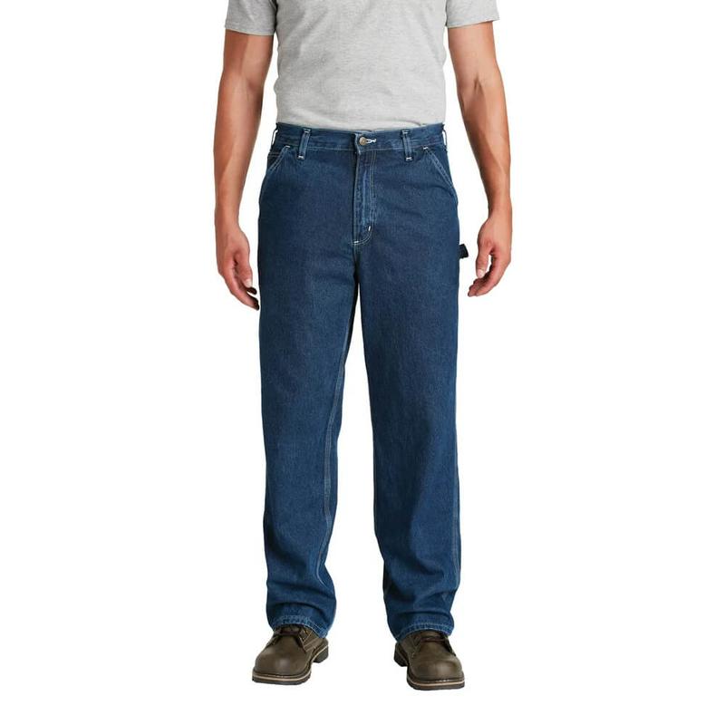 Carhartt Men's Washed Denim Carpenter Jeans B13