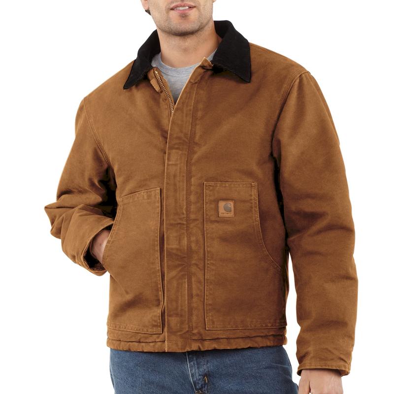 Carhartt Men's Sandstone Duck Arctic Quilt Lined Traditional Jackets J22