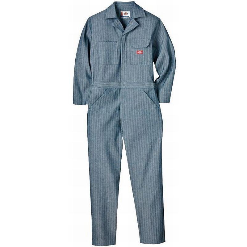 Dickies Men's Fisher Stripe Cotton Coveralls 48977